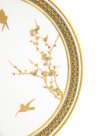A Continental Parcel Gilt Porcelain Tazza