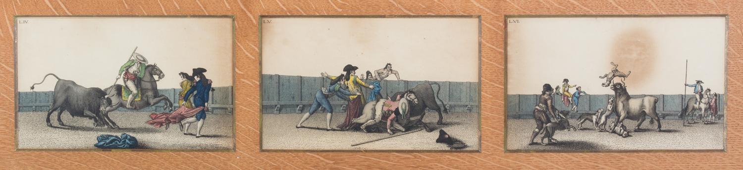 A Suite of Color Engravings Height 5 1/4 x width 8 3/4 inches. — 19th century