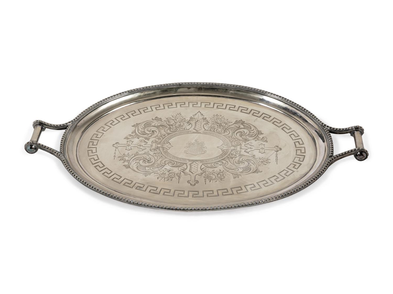 An English Silver-Plate Tray