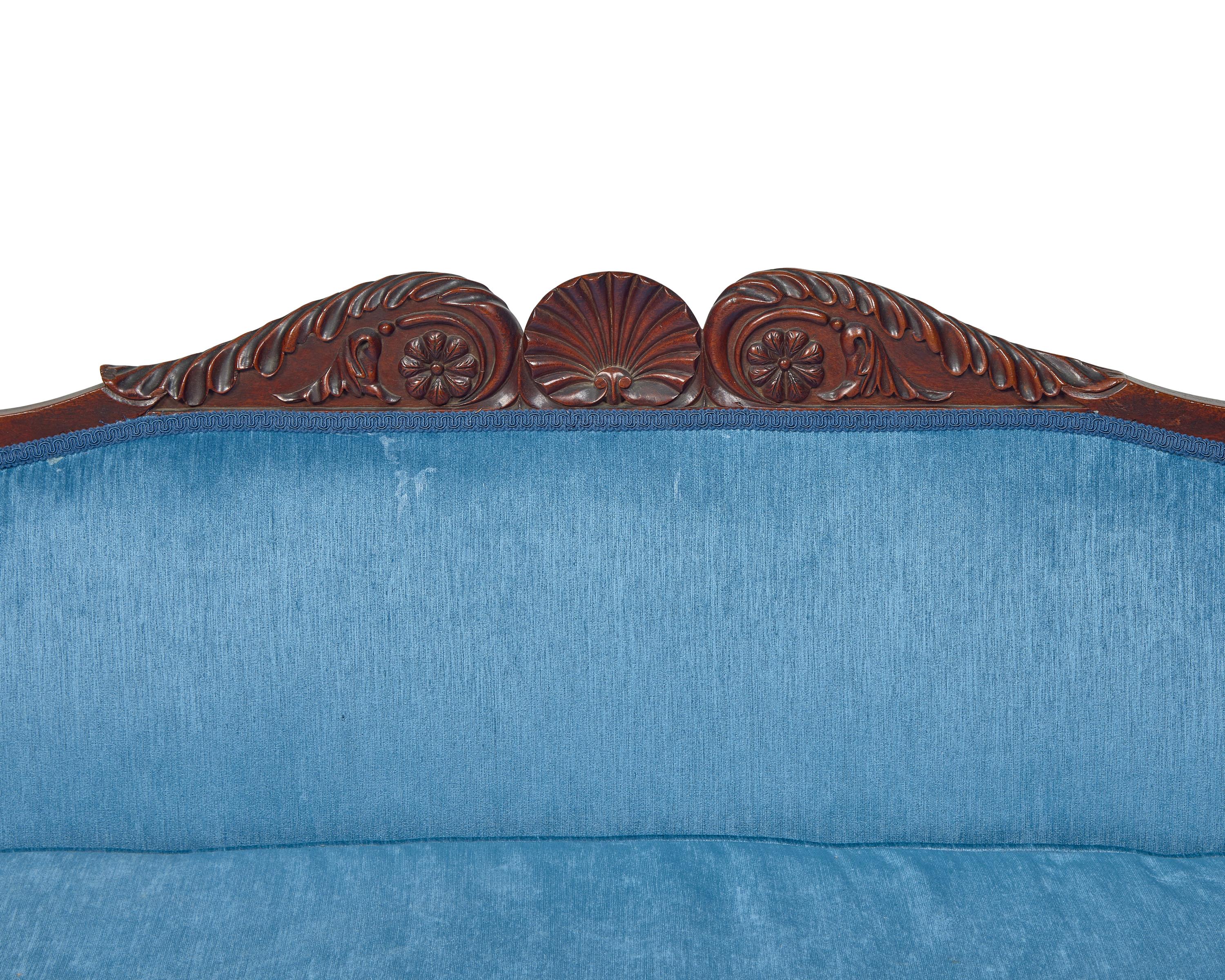 An Anglo-Indian Classical Mahogany Sofa