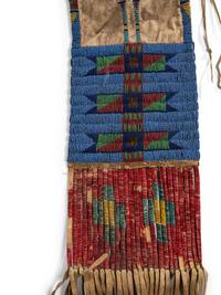 Sioux Beaded Hide Tobacco Bag