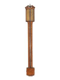 A George III Mahogany Stick-Barometer
