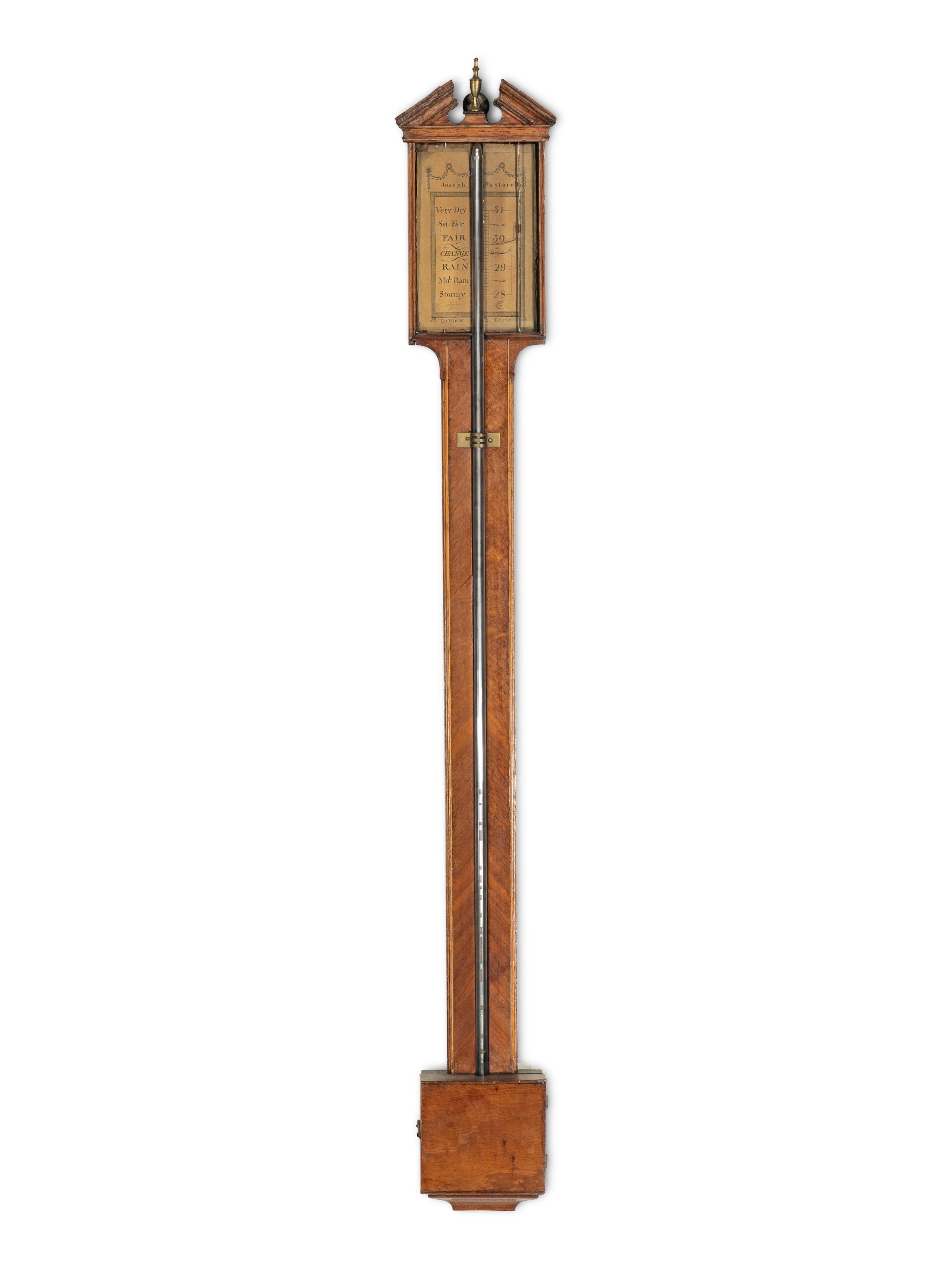 A George III Mahogany Stick-Barometer