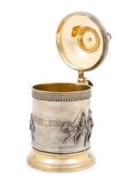 A Large Russian Silver Tankard