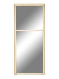 A White Painted and Parcel Gilt Pier Mirror