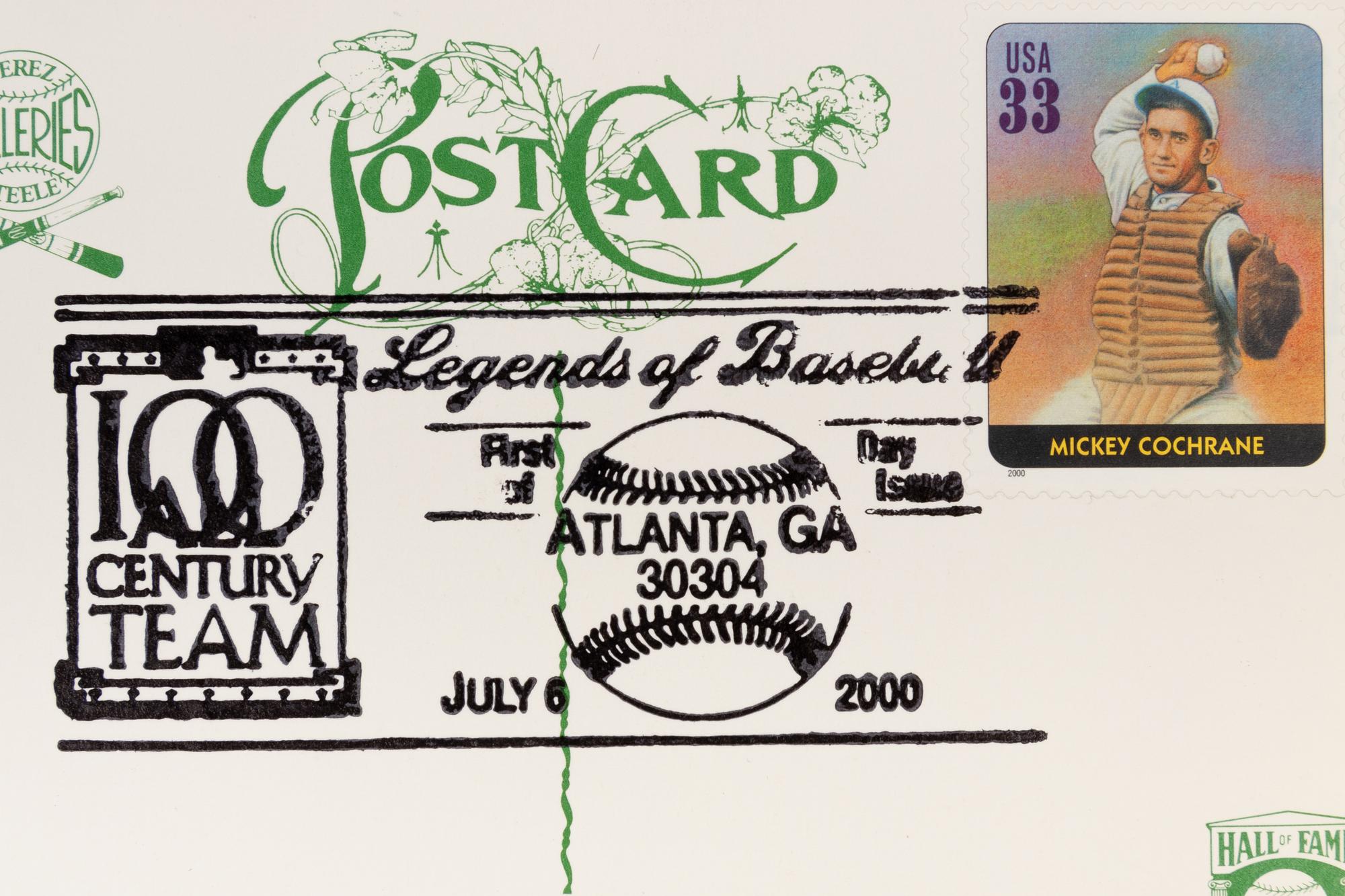 A Collection of 24 Legends of Baseball First Day of Issue Perez Steele Postcards,