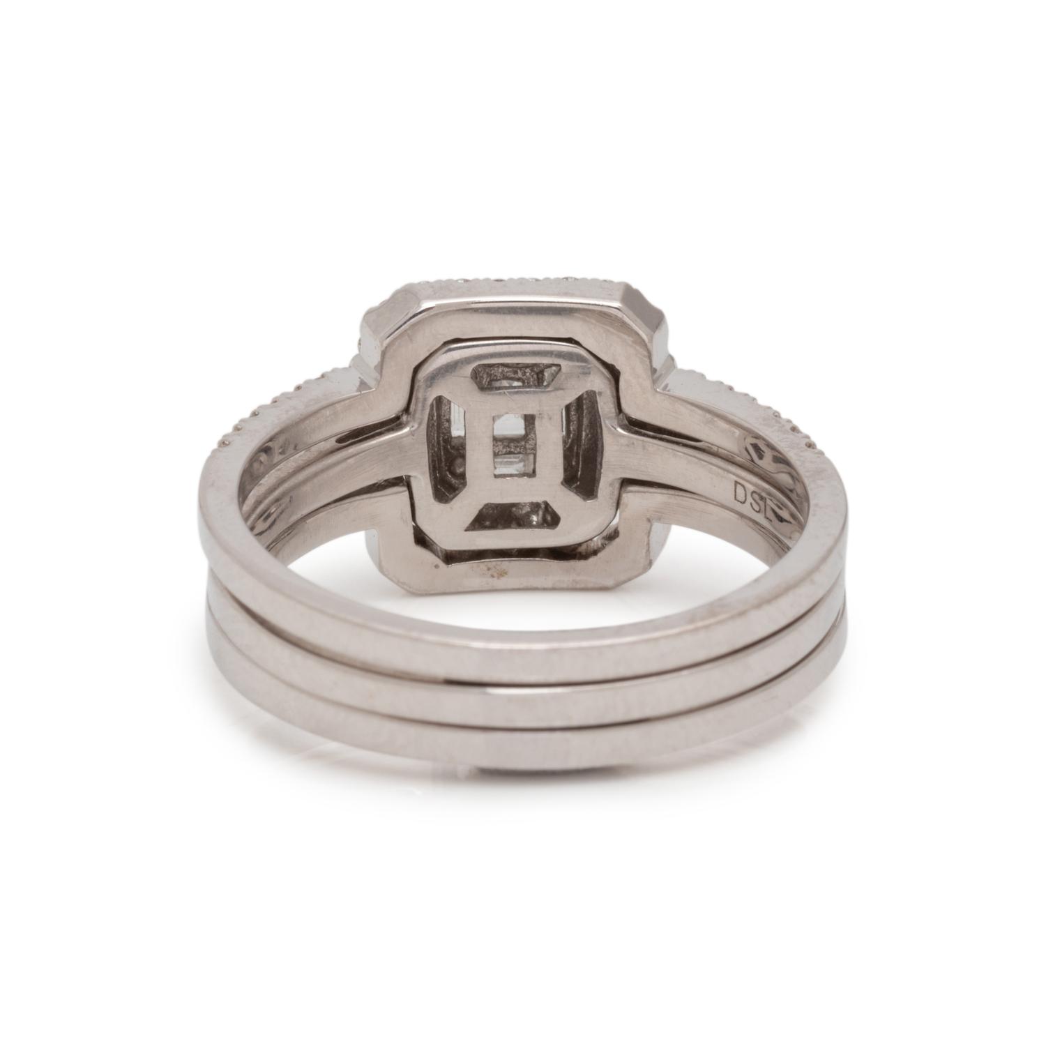 COLLECTION OF WHITE GOLD AND DIAMOND JEWELRY