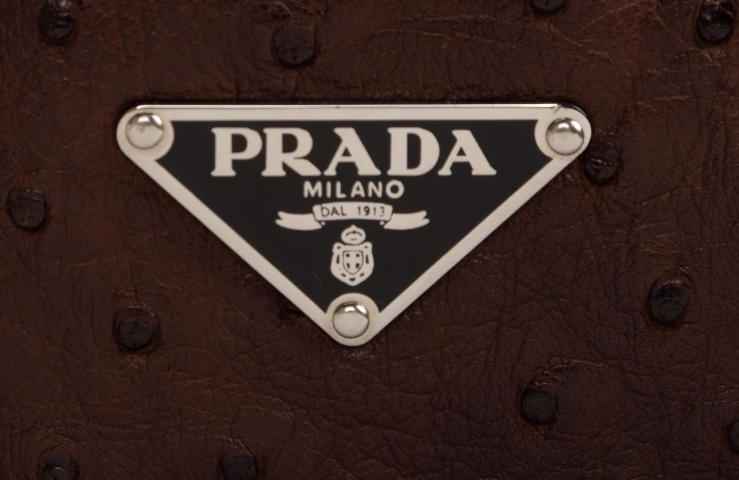 Prada Ostrich Tote