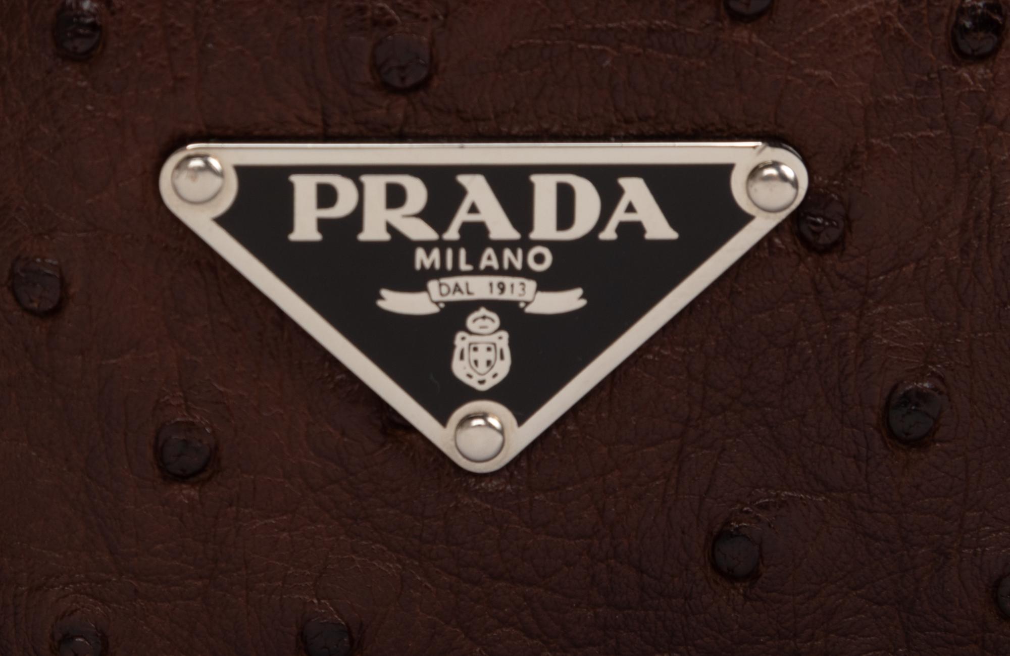 Prada Ostrich Tote