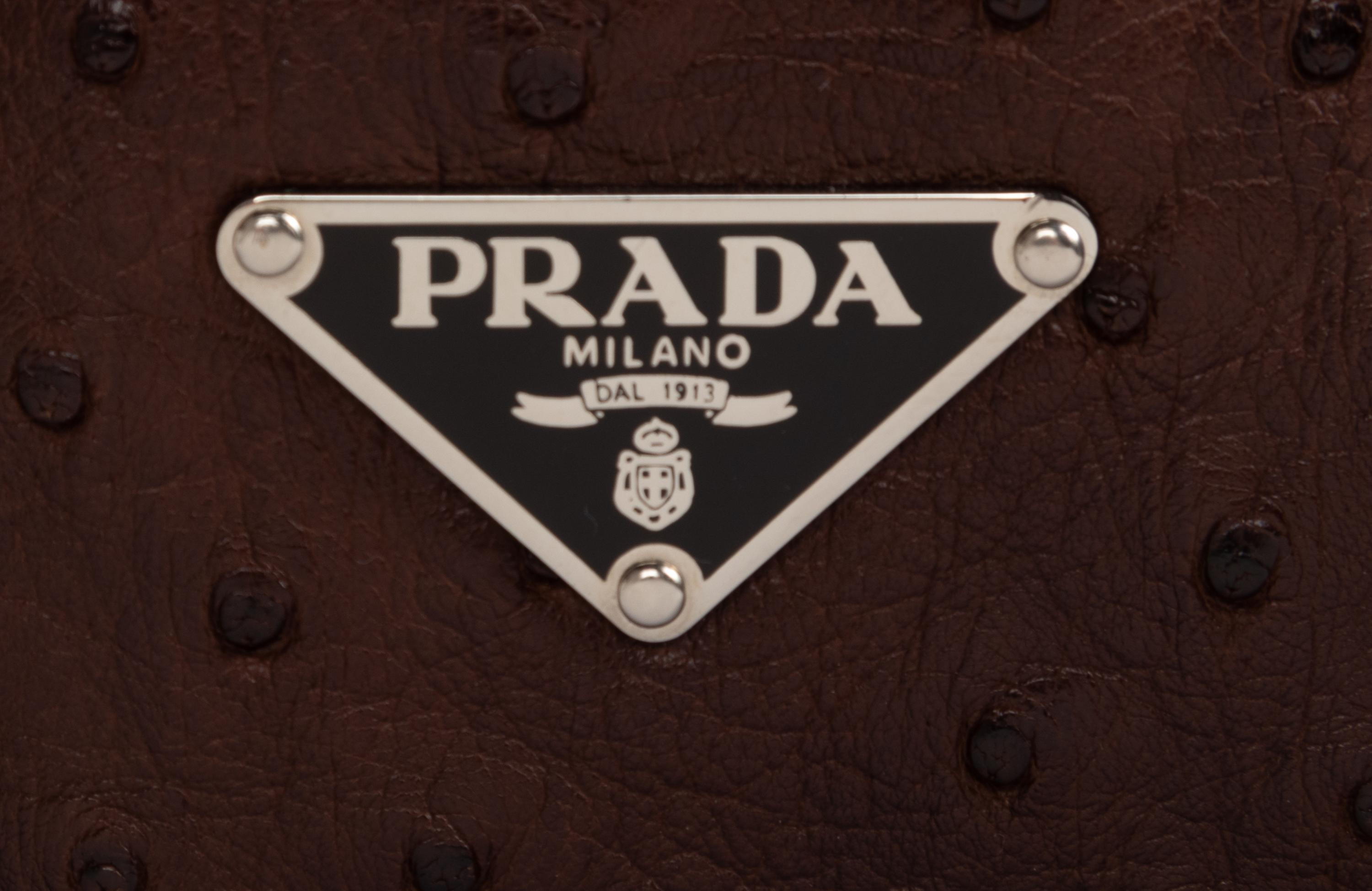 Prada Ostrich Tote