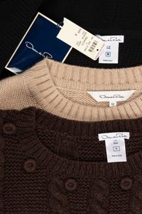 Three Oscar de la Renta Knit Tops: One Bolero, Two Sweaters, Fall 2006-2007