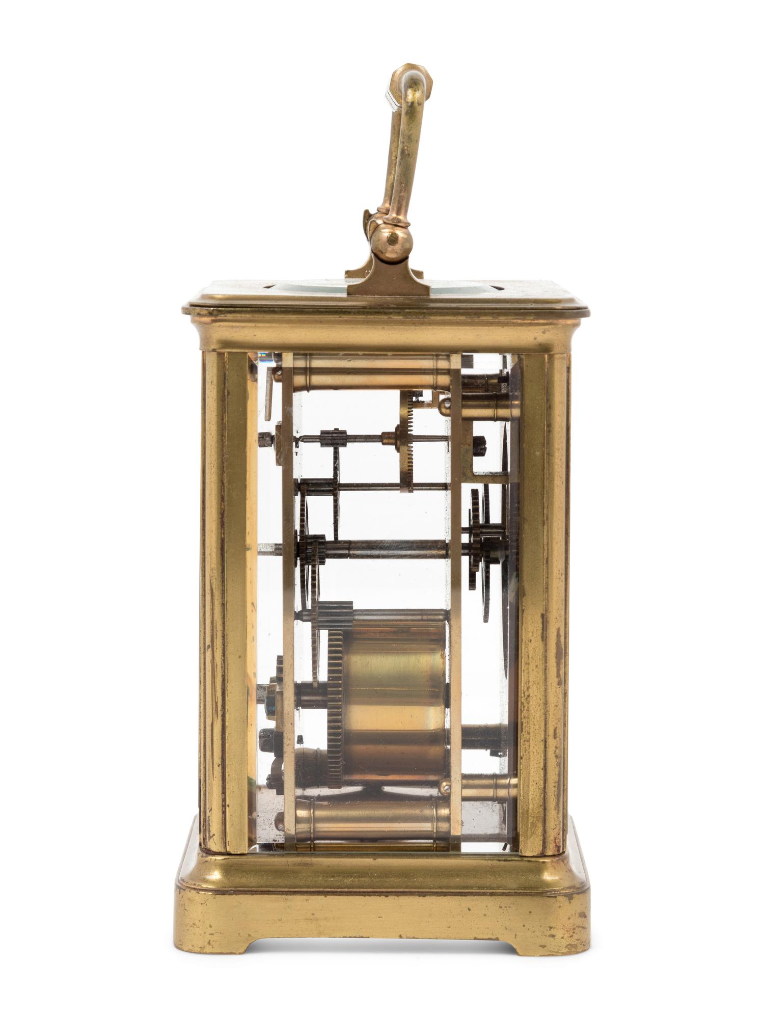 A French Brass Carriage Clock