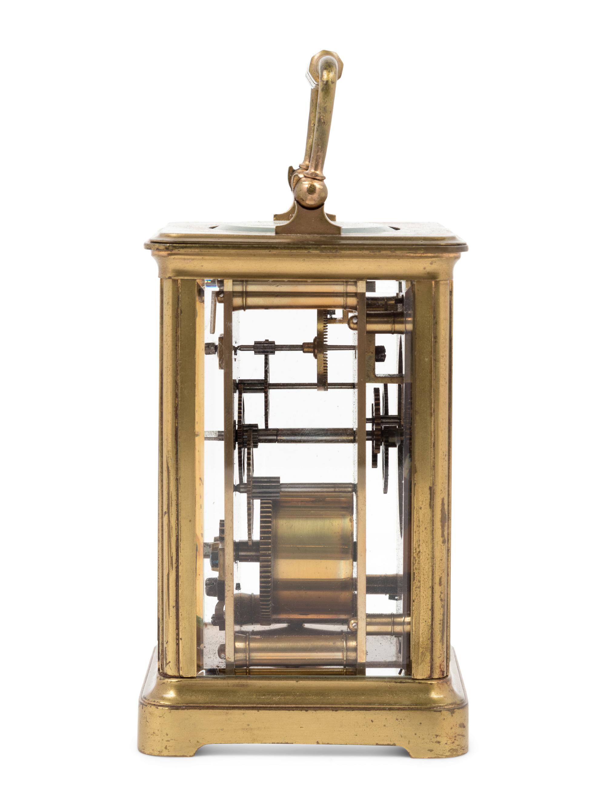 A French Brass Carriage Clock
