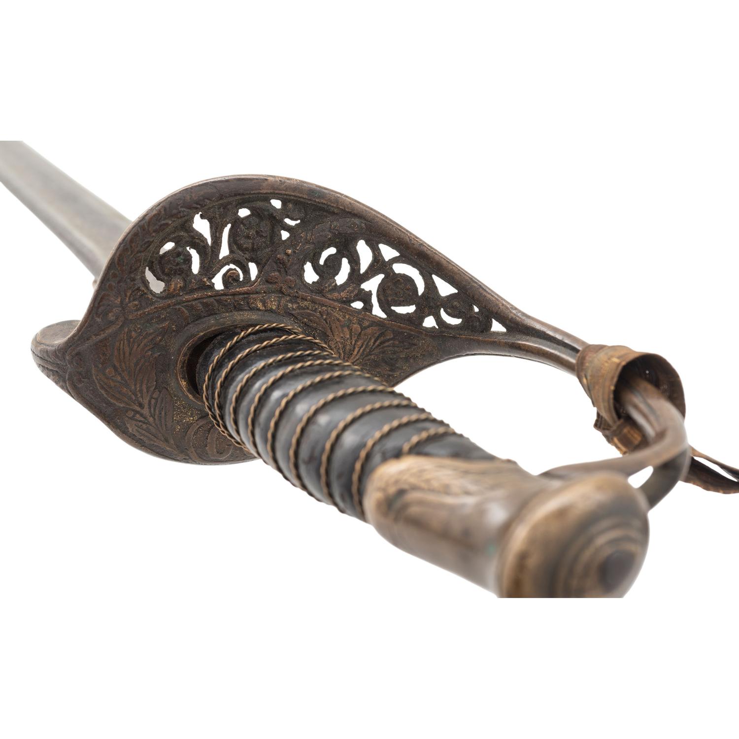 Leech & Rigdon Inside Guard CS Marked Staff & Field Officer's Sword