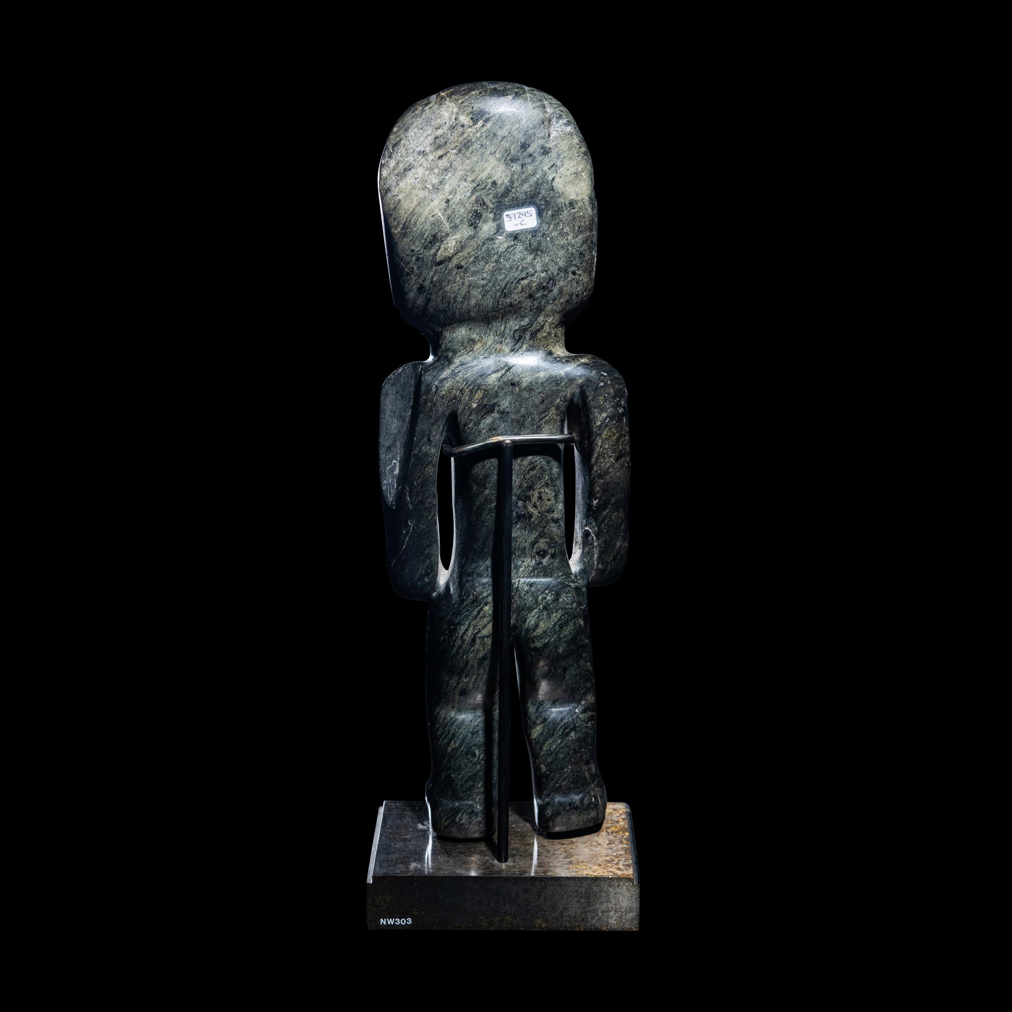 A Teotihuacan Serpentine Standing Figure