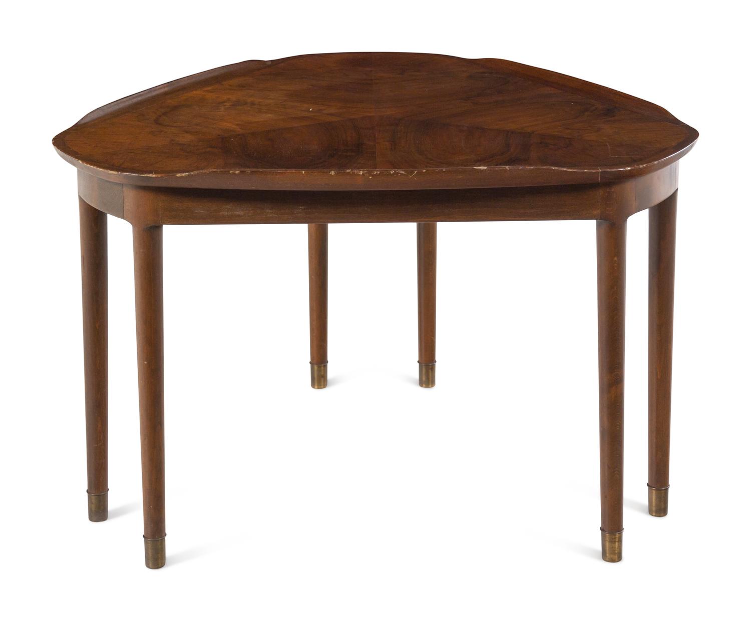 An Unusual Danish Walnut Side Table