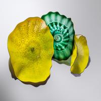 Emerald Green and Yellow Persian Wall Installation, 1995