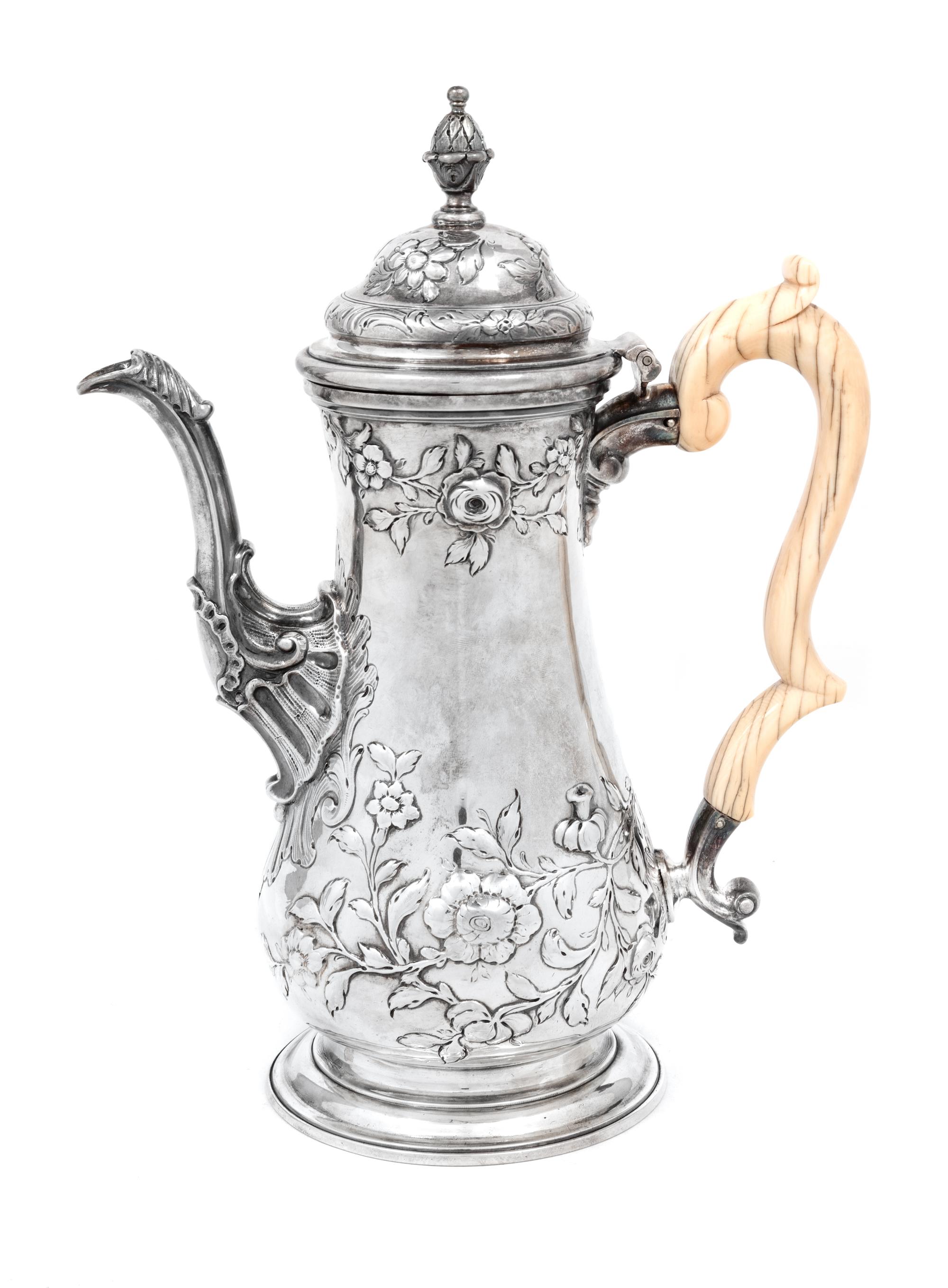 A George II/III Silver Coffee Pot