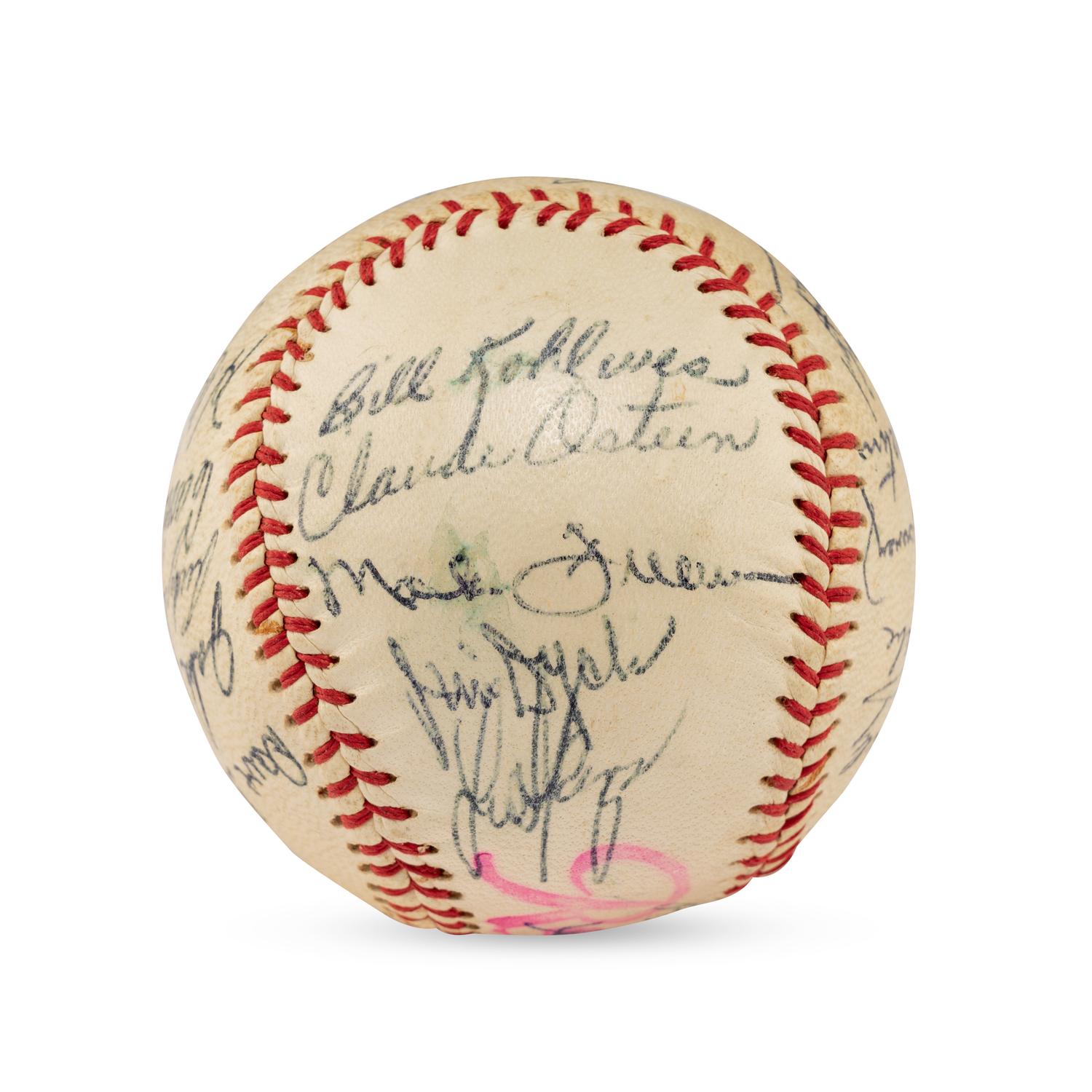 A 1959 Seattle Rainers Team Signed Autograph Baseball