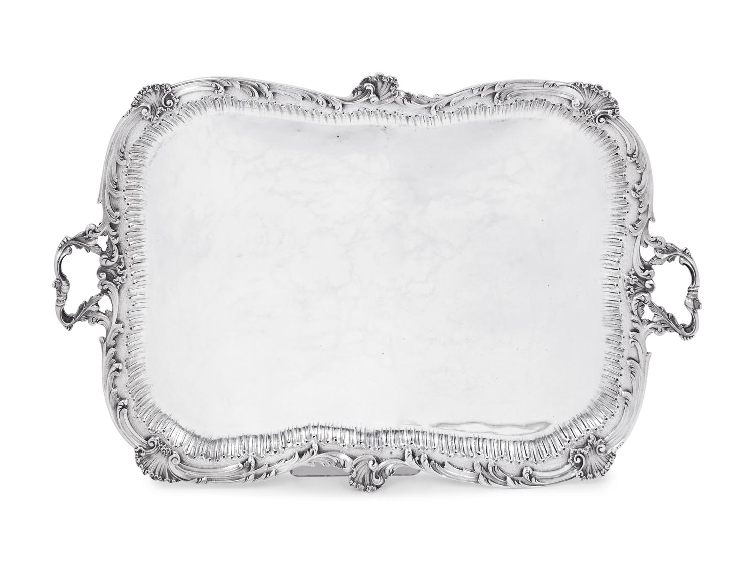 A French Silver Serving Tray