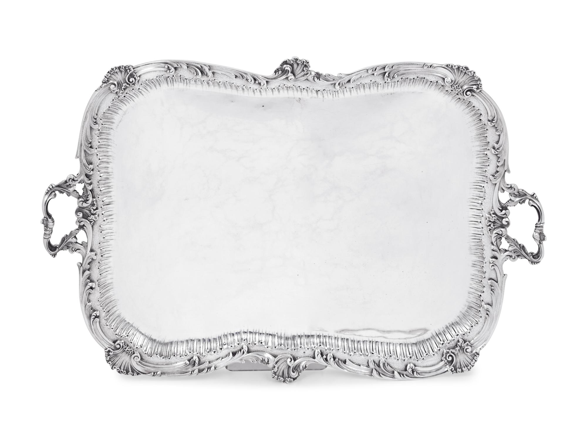 A French Silver Serving Tray