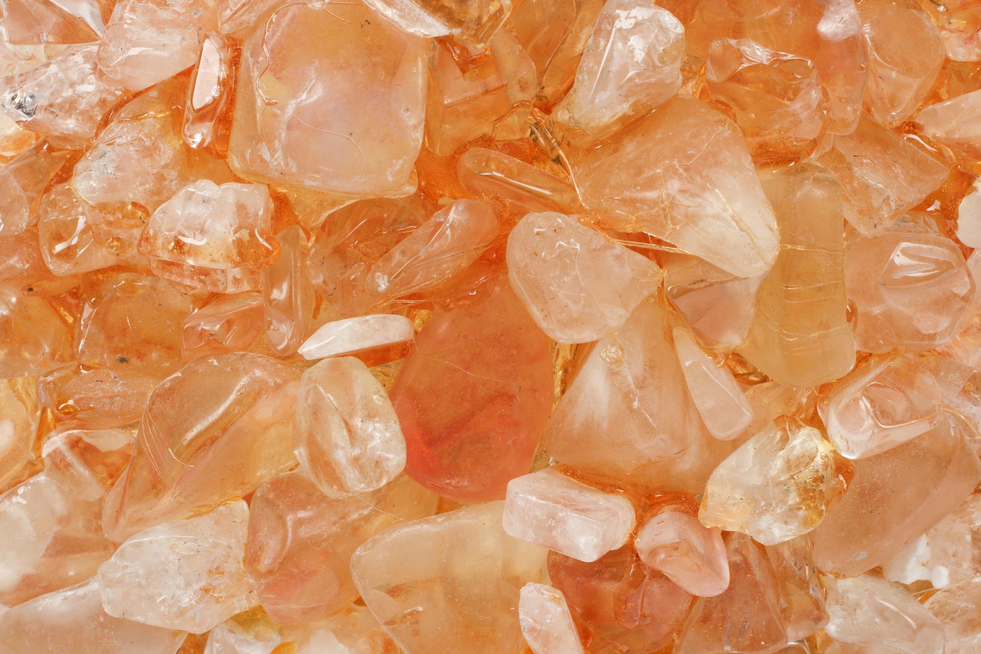 A Pair of Rock Crystal Mounted Table Lamps