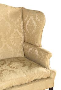 A George III Mahogany Wingback Chair