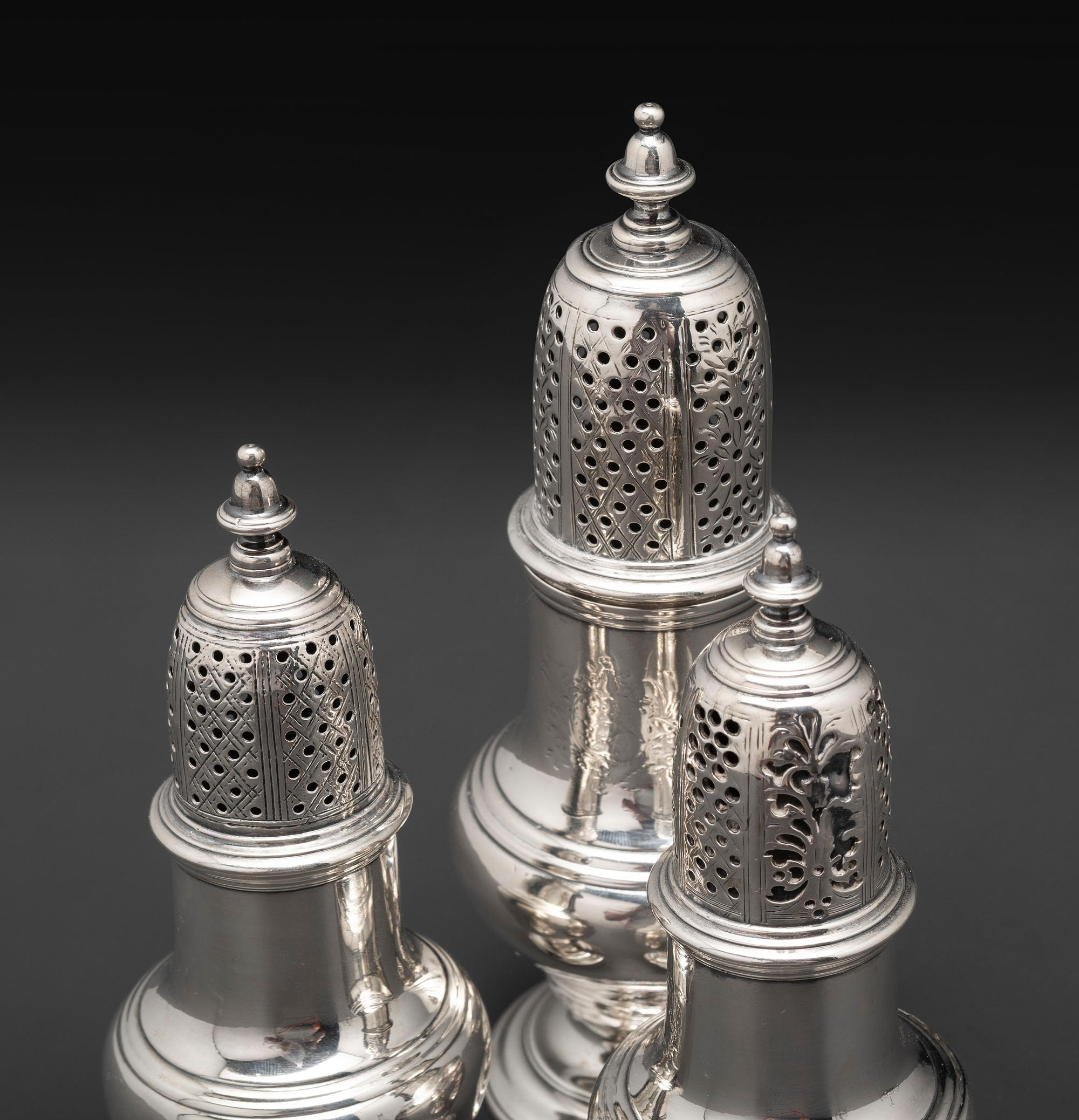 A George II Silver Cruet Set