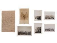 [MISSISSIPPI]. Photographs and letter involving sharecroppers in Yazoo City, MS.