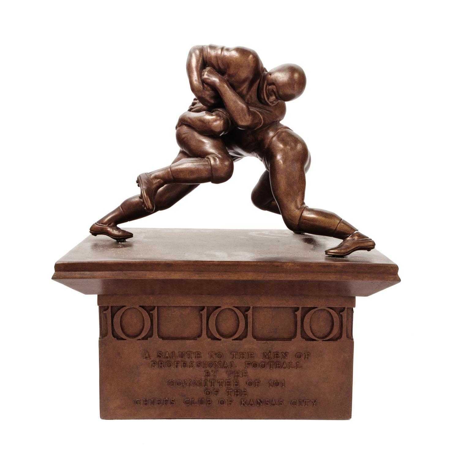 A 1985 Kansas City Committee of 101 Coach of the Year Trophy Awarded to Mike Ditka Formerly Displayed at Mike Ditka's Restaurant