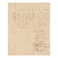DOUGLAS, Stephen Arnold (1813-1861). A group of 14 documents and letters relating to Douglas's legal and political career, ca 1834-1857, comprising: