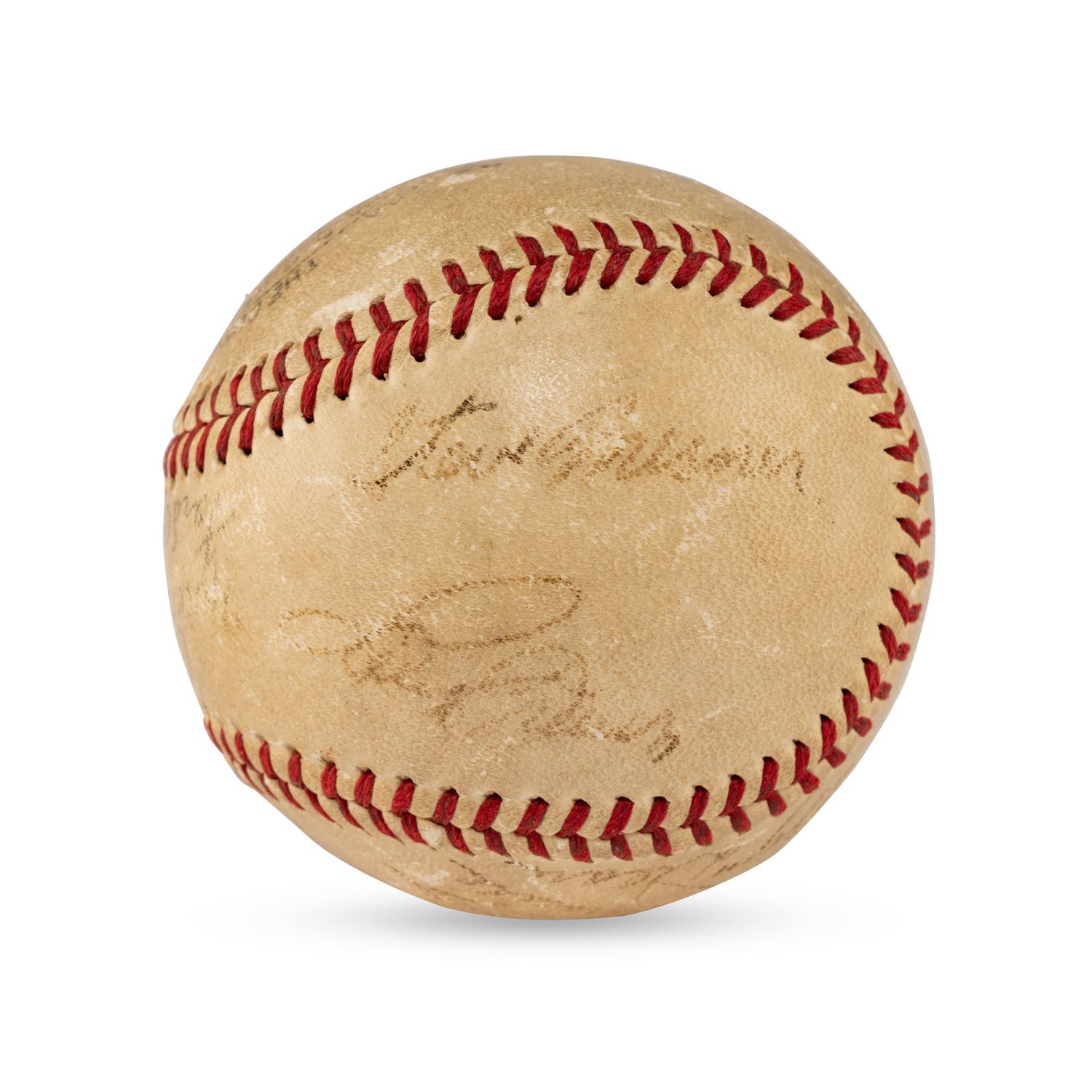 A 1939 Chicago Cubs Team Signed Autograph Baseball Featuring Dizzy Dean and Gabby Hartnett (Beckett Authentication Services)