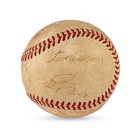 A 1939 Chicago Cubs Team Signed Autograph Baseball Featuring Dizzy Dean and Gabby Hartnett (Beckett Authentication Services)