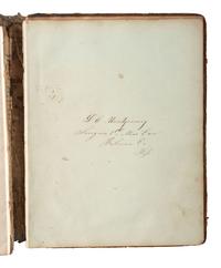 [CIVIL WAR]. An autograph album, ca 1863-1865, featuring the signatures of Confederate POWs held at Fort Delaware, including soldiers from "The Immortal Six Hundred."