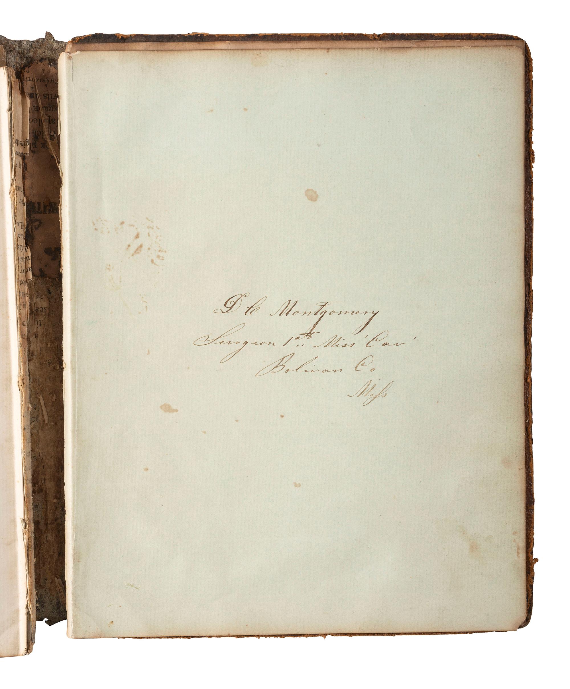 [CIVIL WAR]. An autograph album, ca 1863-1865, featuring the signatures of Confederate POWs held at Fort Delaware, including soldiers from "The Immortal Six Hundred."