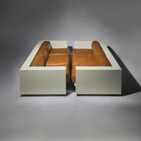 Massimo Vignelli (Italian, 1931–2014) — Pair of Saratoga Sofas, c. 1964 for Poltronova