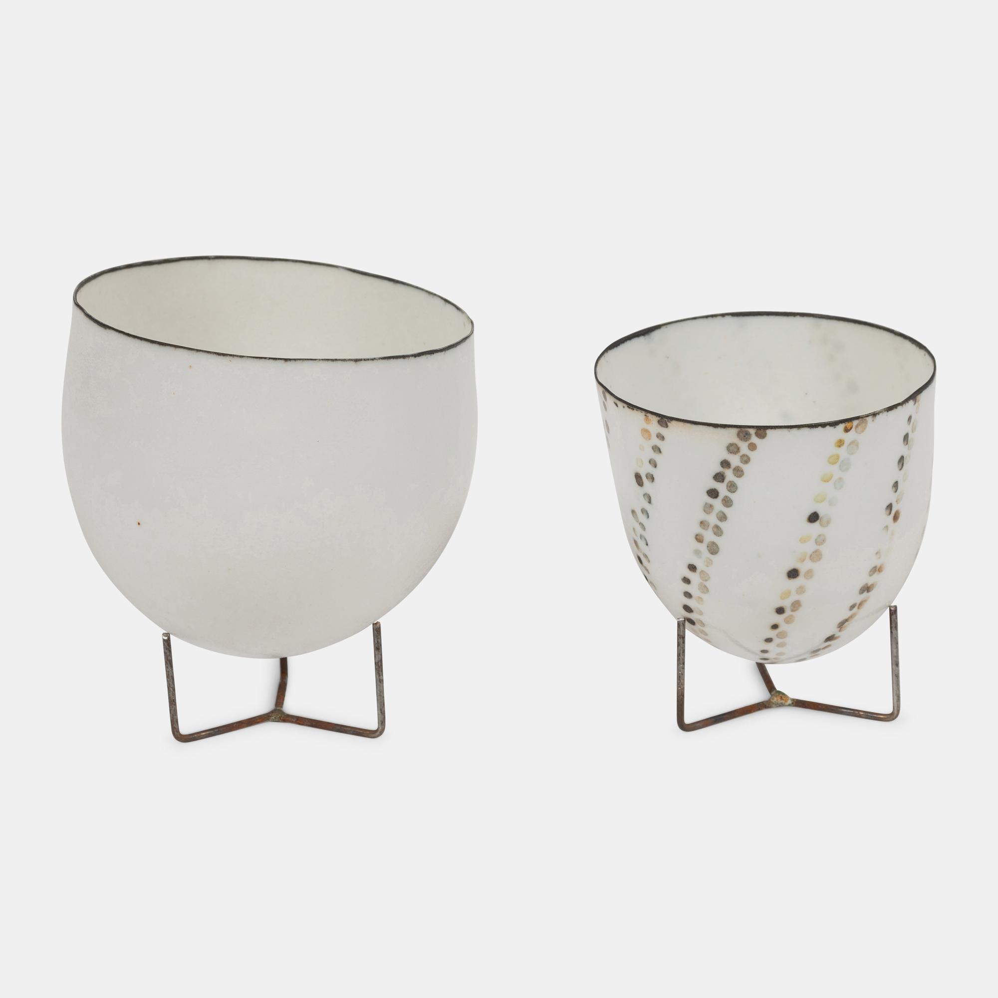 Two Egg-Shell Vases, c. 1990