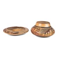Hopi Pottery Bowl AND Large Ashtray