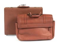 A Group of Two Uncommon Wilson Sporting Goods NFL Football Leather Salesman Bags