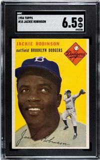 A 1954 Topps Jackie Robinson Baseball Card (SGC 6.5 EX/NM+)