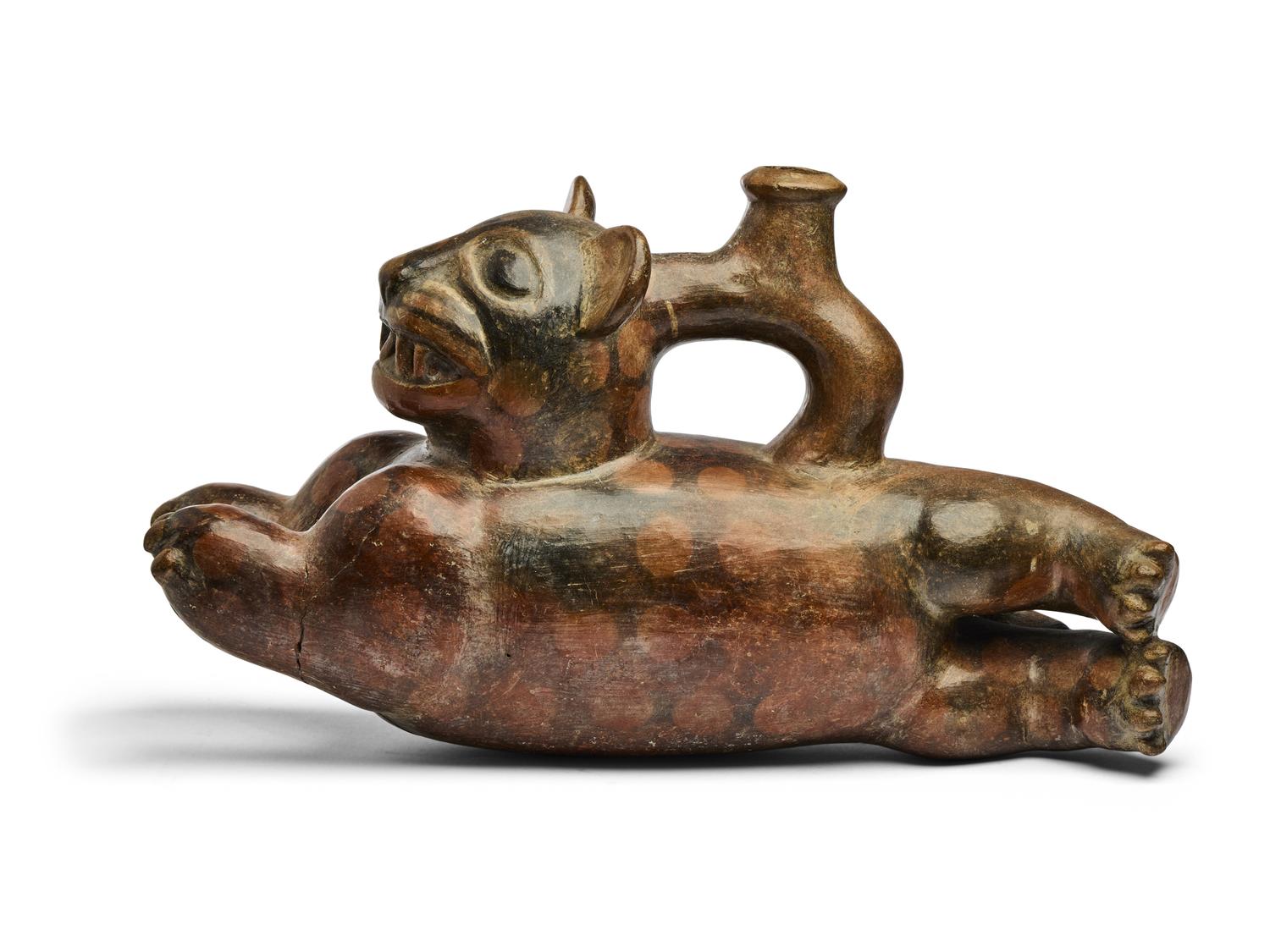 A Peruvian Vessel in the Form of a Jaguar