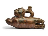 A Peruvian Vessel in the Form of a Jaguar
