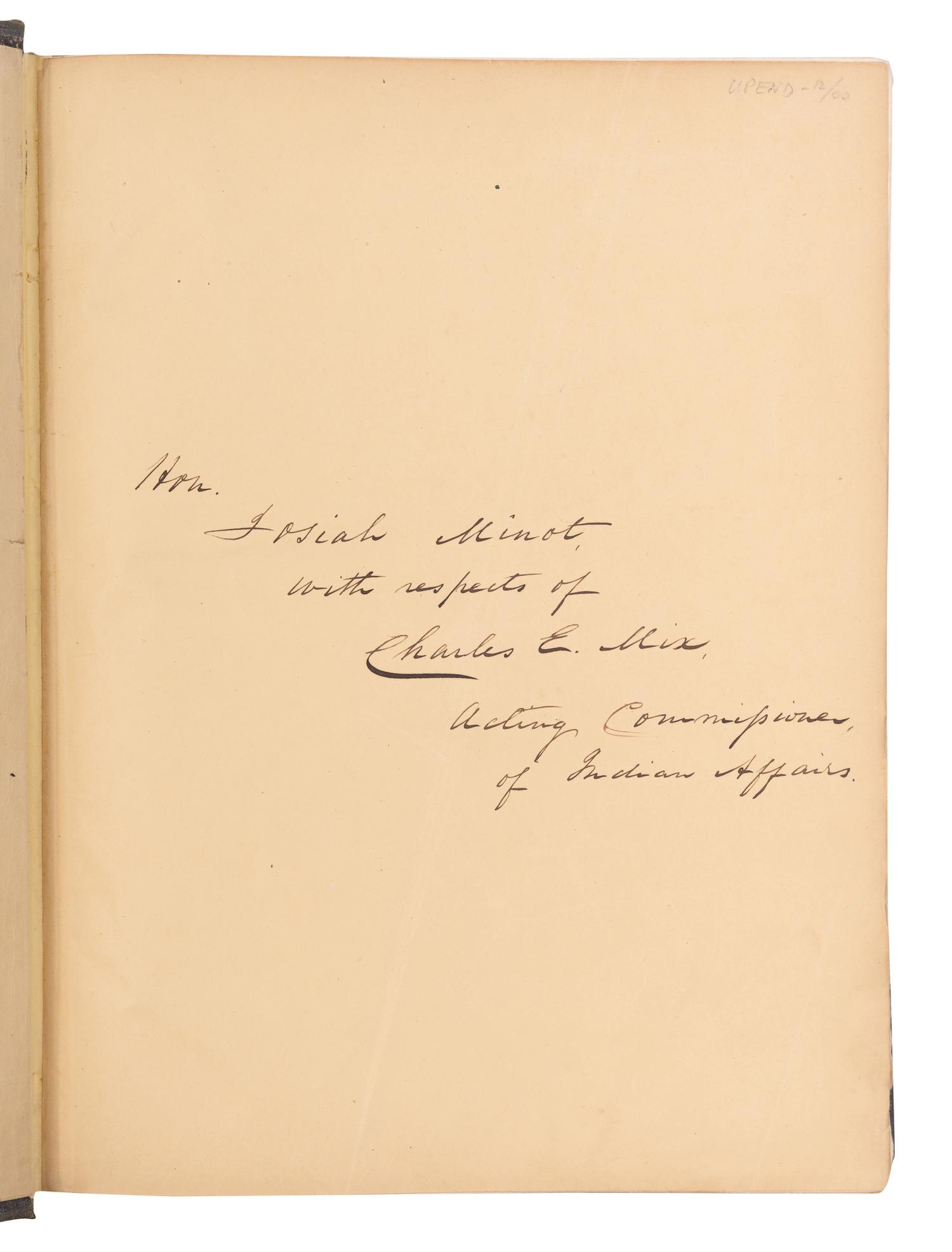 SCHOOLCRAFT, Henry Rowe (1793-1864). Historical and Statistical Information Respecting the History, Condition and Prospects of the Indian Tribes of the United States.... Philadelphia: Lippincott, Grambo & Co., 1851.