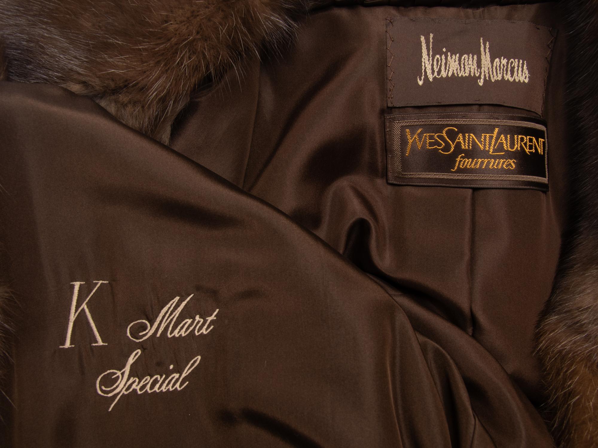 Yves Saint Laurent Full Length Sable Coat