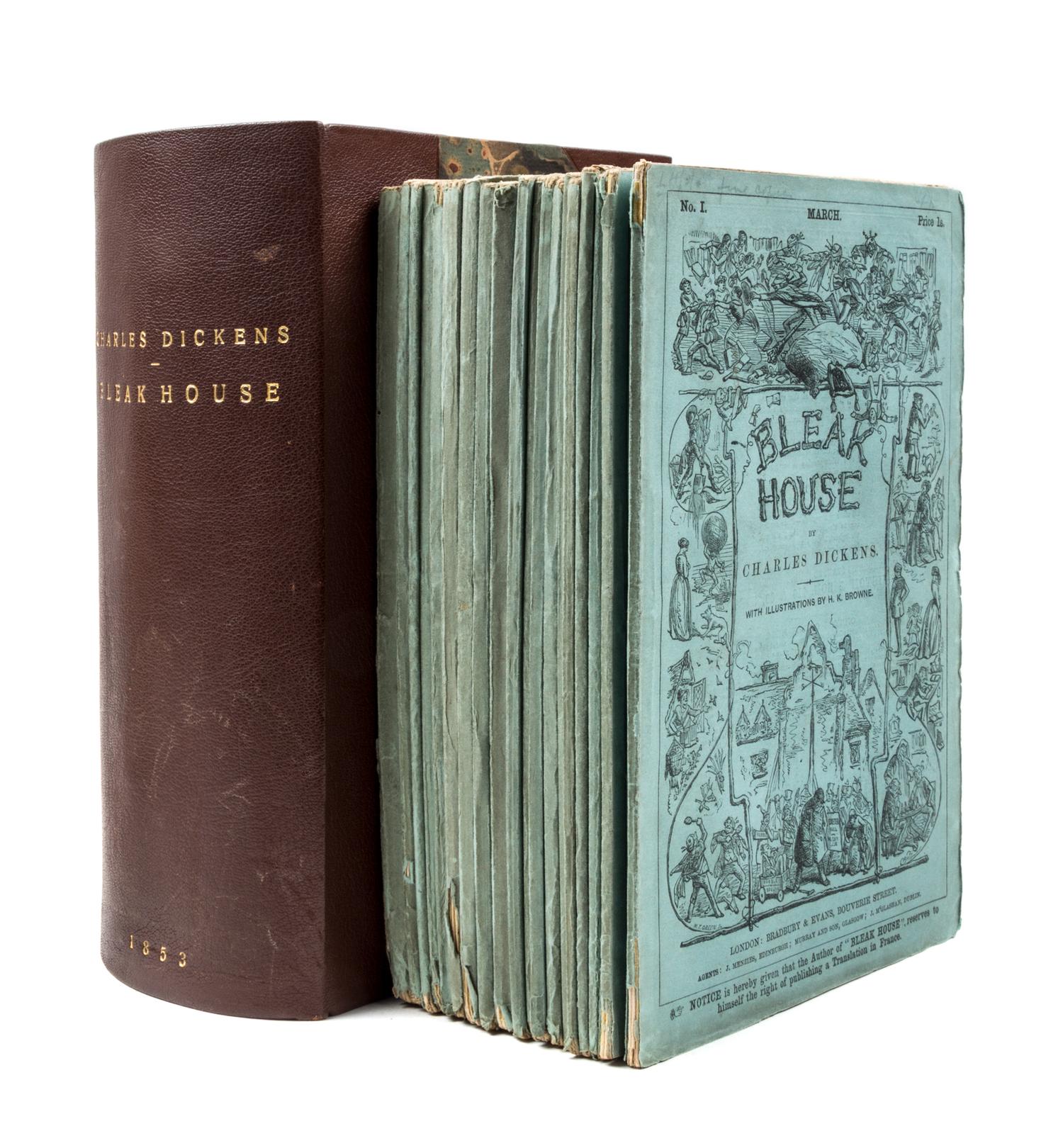 DICKENS, CHARLES. Bleak house. London, 1853. First edition in original parts.