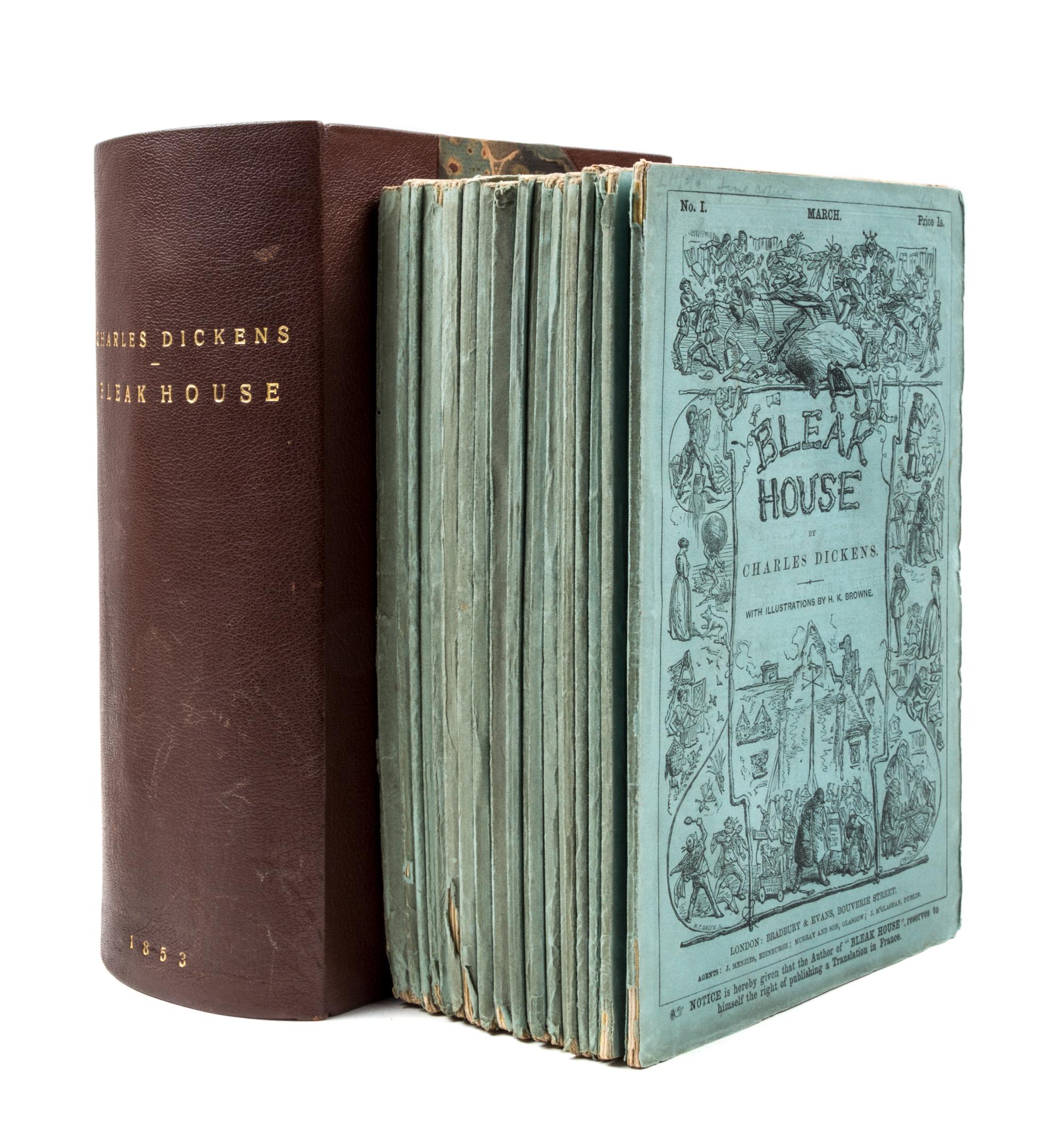 DICKENS, CHARLES. Bleak house. London, 1853. First edition in original parts.