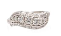 A Platinum and Diamond Ring, 4.50 dwts.