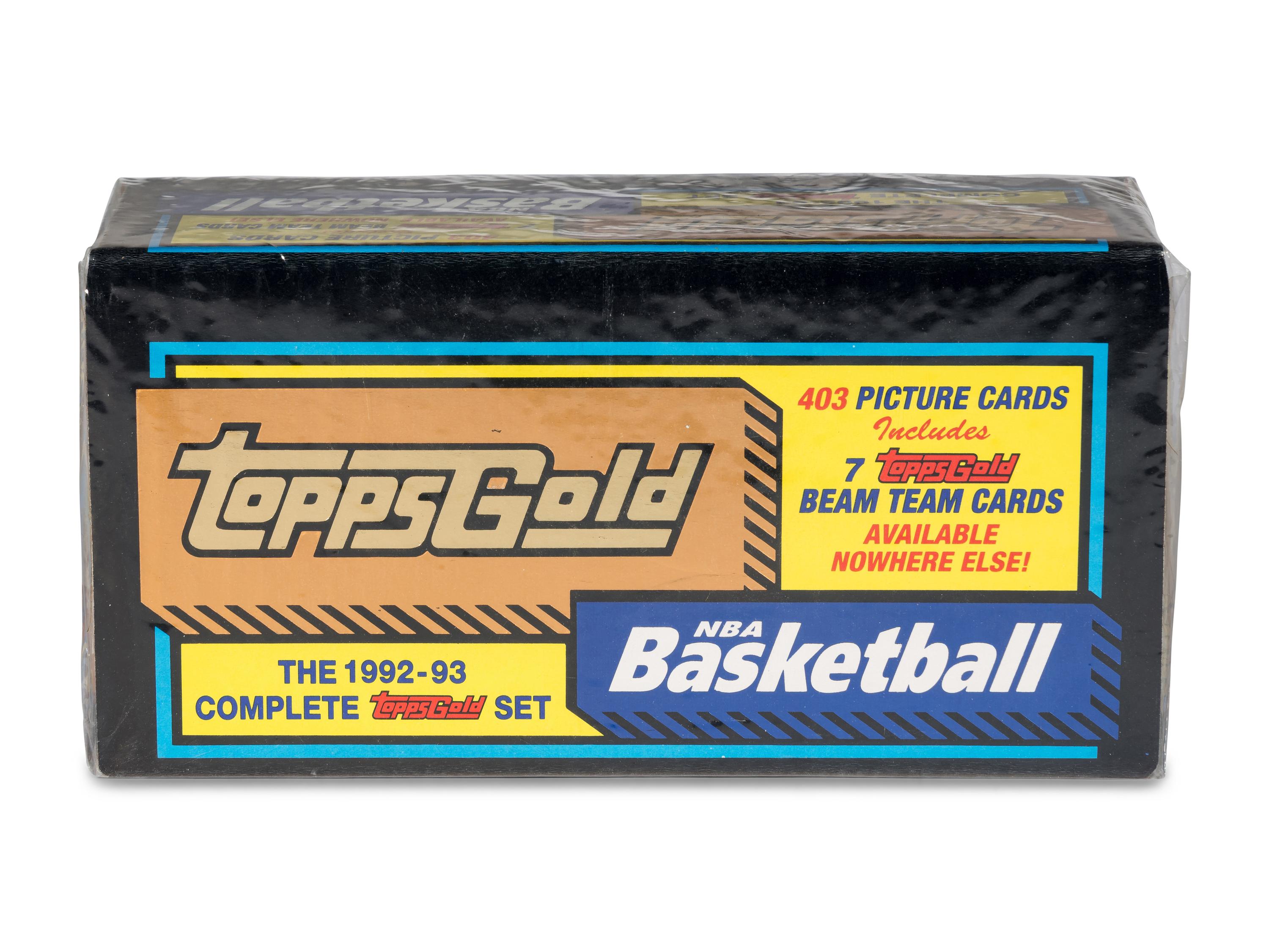 A 1992-93 Topps Gold Basketball Complete Factory Set (Shaquille O'Neal Rookie)
