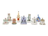 A Collection of Staffordshire Pottery Incense Burners and Cottage Ornaments — Circa 1830