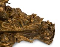 A Continental Gilt Bronze Inkwell with Bird and Nest in the Manner of Pautrot — 19th Century